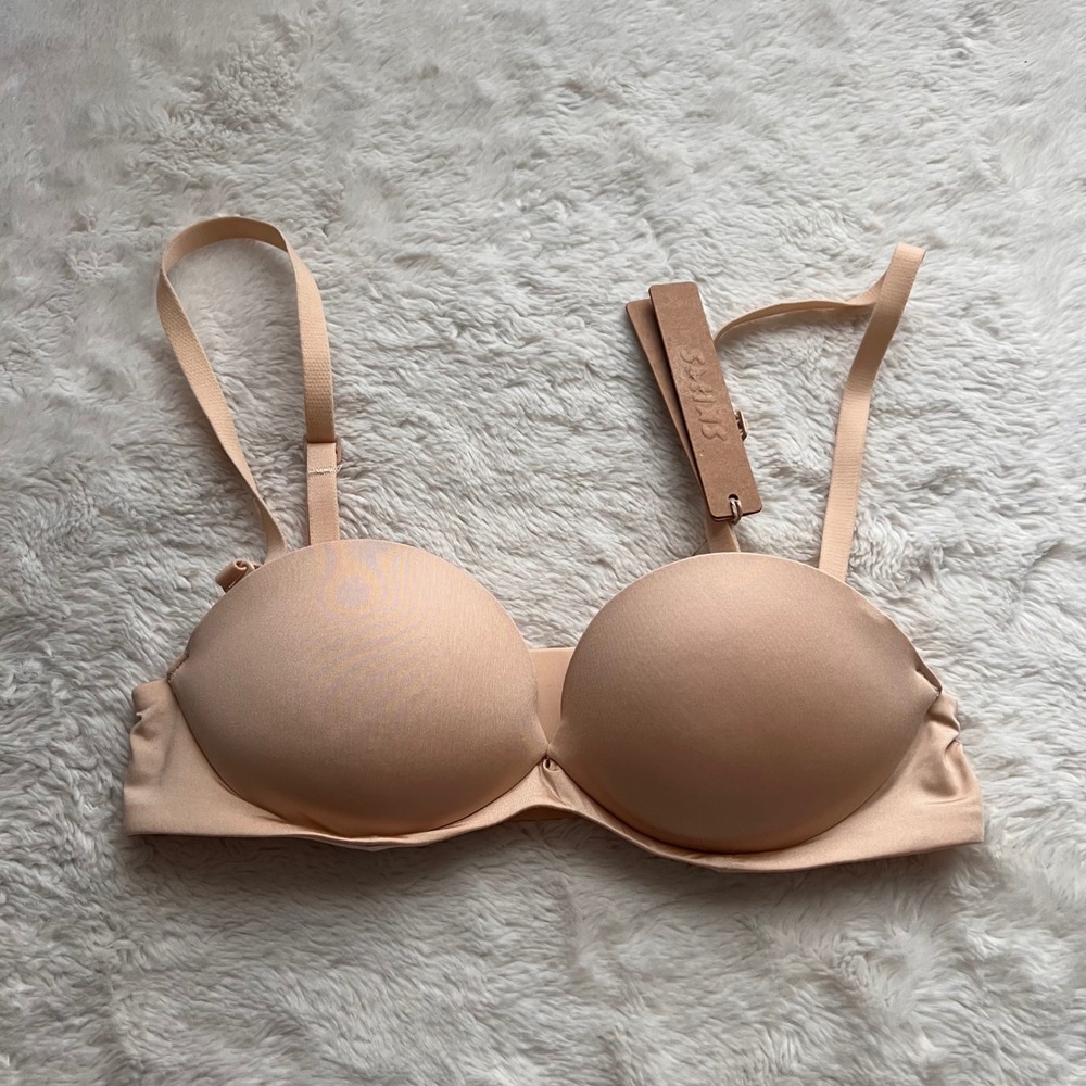 Skims Women's Ultimate Push-Up Strapless Bra Sand BA-BAN-9056 Size 30A NWT